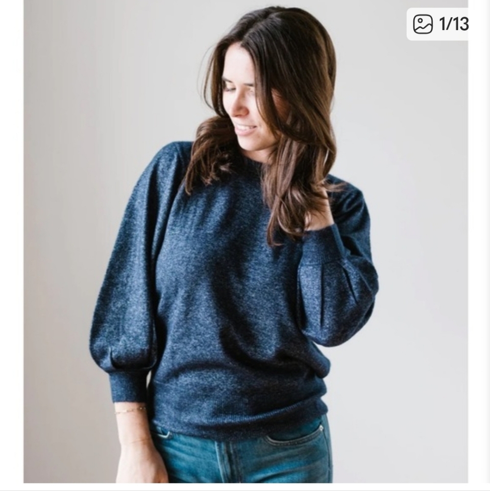 Autumn Cashmere Balloon Sleeve Sweater Size M
